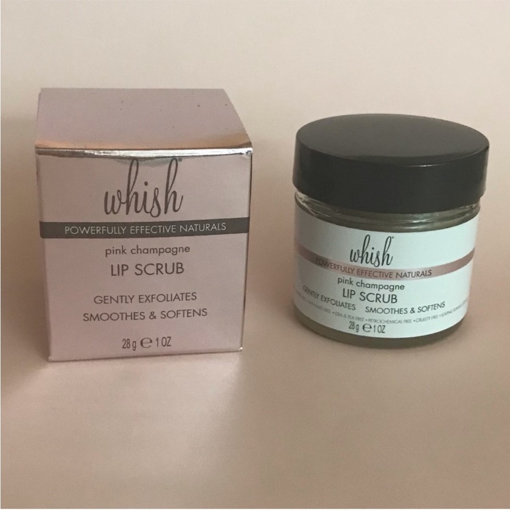 Whish Pink Champagne Lip Scrub - Exfoliates, Smoothes and Softens, 1 oz / 28 g - Picture 6 of 14